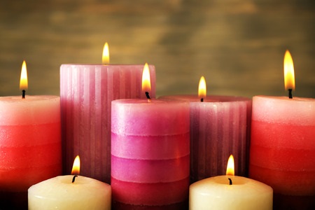 49222819 - many candles close up